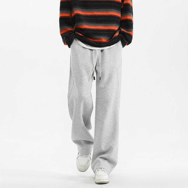 Straight-Leg Casual Pants for Men