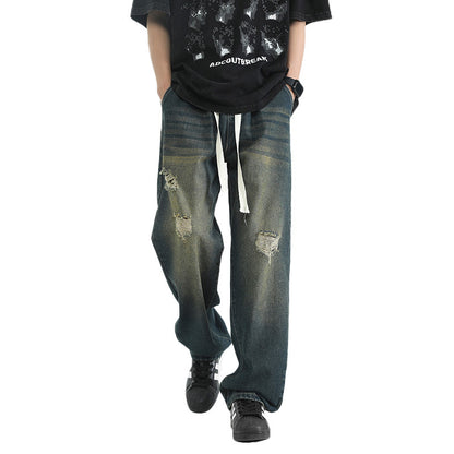 Men Loose Straight Leg Pants
